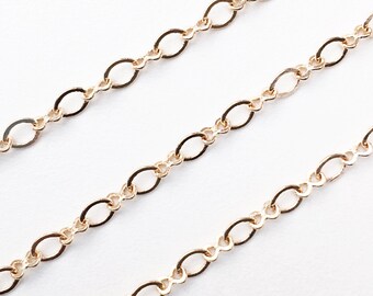 Light Gold Figure 8 Chain Spool: Brass Bulk Chain (5x3.5mm)