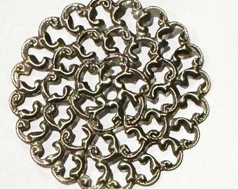 100 Stück Antiqued Messing Filigree Blätter 35 x 35 mm