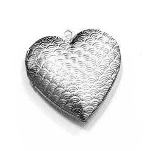 5 stainless steel heart Locket Pendant  29x29mm
