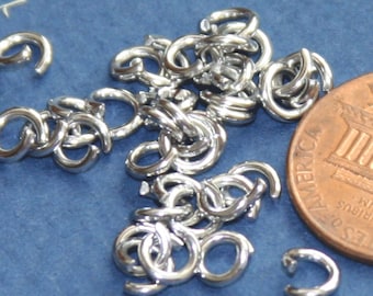 100 pcs of stainless steel open jumprings 6mm