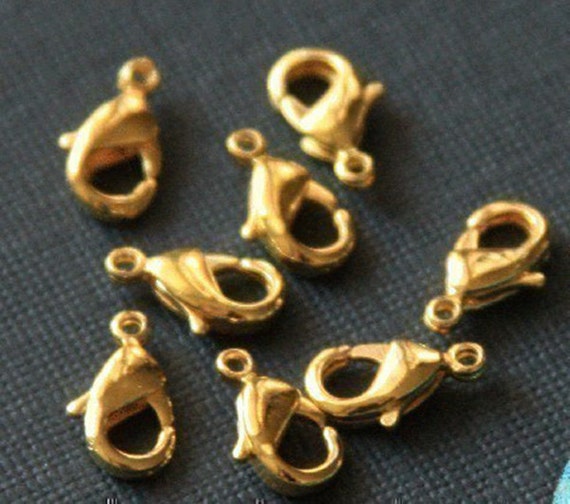 Gold Plated Lobster Clasps ~15x8mm