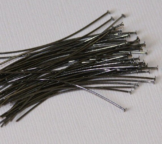 250 Pcs 2 Inch Antiqued Copper Headpins - 22 Gauge Brass For Jewelry Making