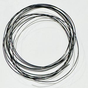 25ft spool  Copper beading wire 24 gauge Black color