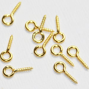 30 Gold Plated Peg Bails: Brass Jewelry Findings (12x5mm)