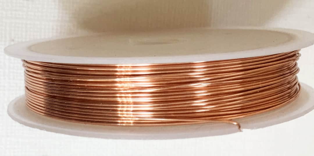 25ft Spool Copper Beading Wire 24 Gauge Etsy