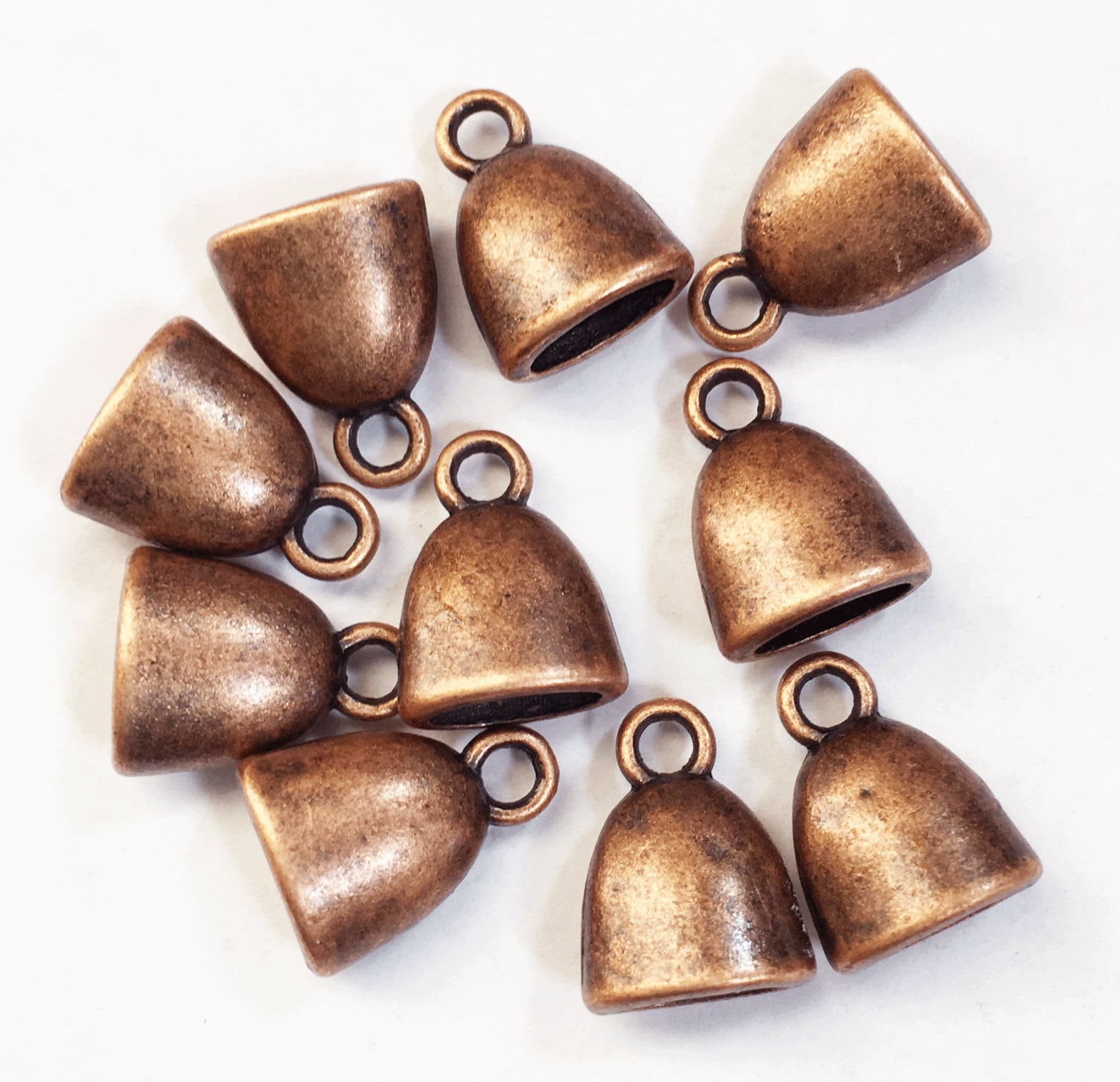 40x Copper Bullet Clutch Earring Backs, Metal Earring Backs