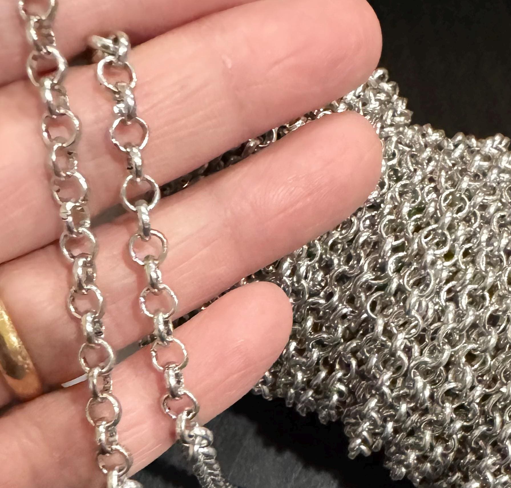 Silver Rollo Chain - Etsy
