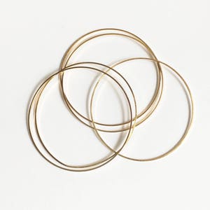 20 pcs  Gold color brass round connector rings 30mm