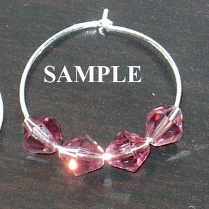 10 Sterling Silver beading Hoop 25mm image 2