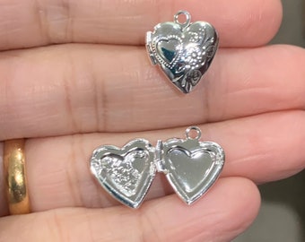 Silver Heart Locket - Etsy