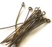 250 pcs of Antiqued Brass Eye Pin - 2 inch long - 22 gauge 