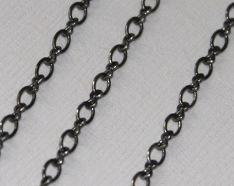 10 ft  Gunmetal figure 8 connector chain (2.9X 3.3mm links)