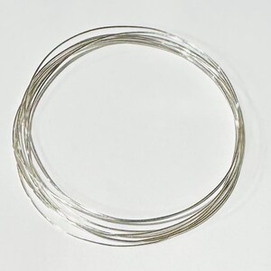 10ft 24G Sterling Silver round wire Half-Hard