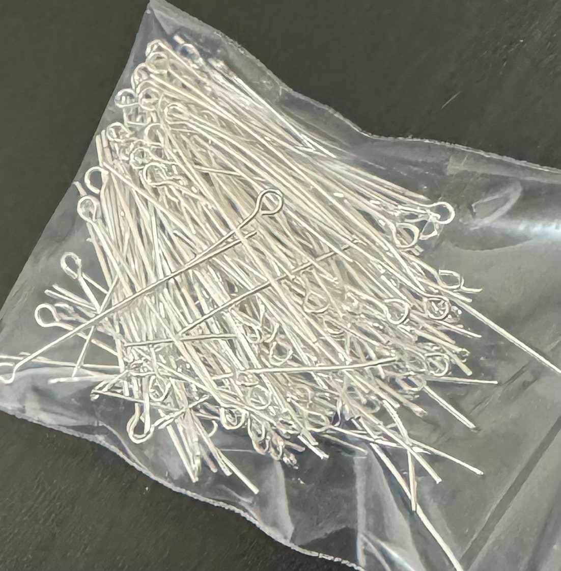 Perlin Perni per borchie 40 mm x 0,7 mm, placcati argento, 4 cm, 250 pezzi