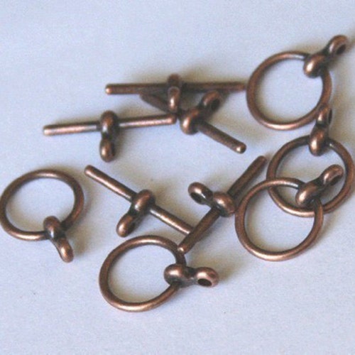 25 Sets Antiqued Brass Toggle Clasps Etsy