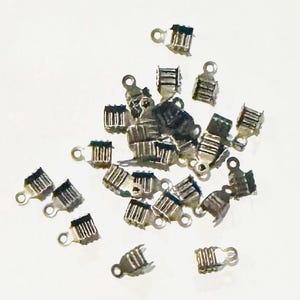 100 pcs Antique brass Cord end tips/teminators 6.5x4mm image 6