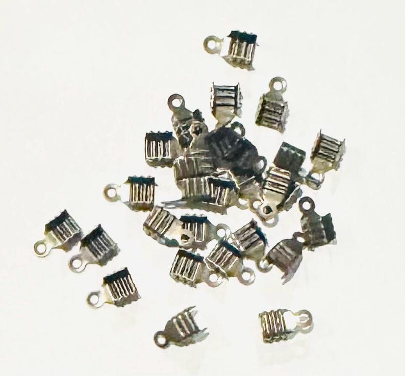 100 pcs Antique brass Cord end tips/teminators 6.5x4mm image 6