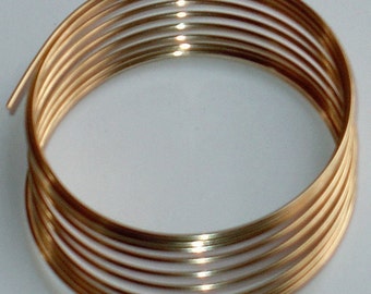 5 ft  14K Gold filled round wire 24g - Half Hard