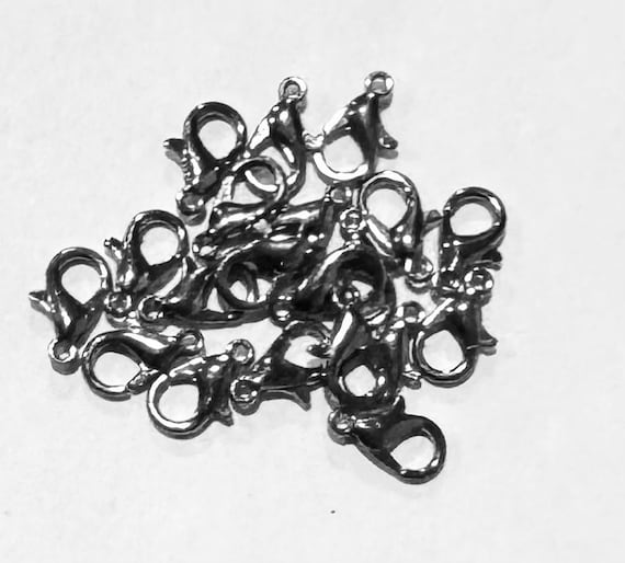 20 Gunmetal Lobster Clasps: Zinc Alloy Parrot Clasp (12x6mm) - Etsy