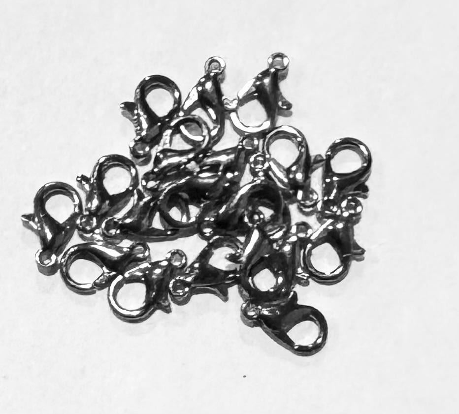20 Gunmetal Lobster Clasps: Zinc Alloy Parrot Clasp (12x6mm) - Etsy