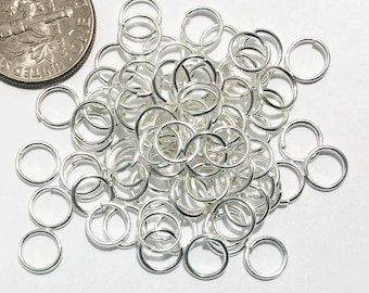 Bulk 550 Silver Plated Jump Rings: 6mm, 21 Gauge