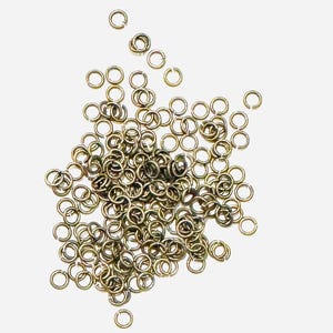 Bulk 1000 pcs of antiqued brass  jump rings 4mm - 22 gauge