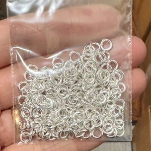 200 pcs of Silver plated  jumpring 5mm round 20 gauge