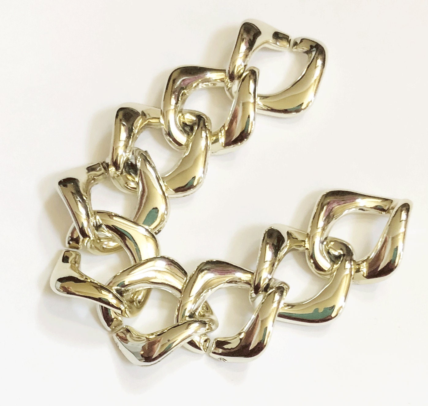 3 Ft Light Gold Rhombus Link Chain: 24mm CCB Curb Chain - Etsy