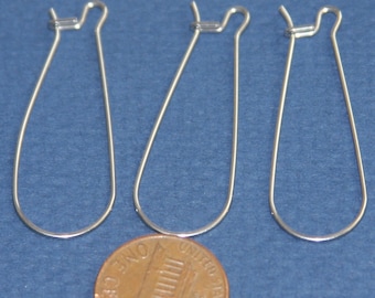 50 pcs  Stainless Steel  Kidney earwire  39x14mm