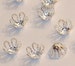 100 pcs  silver plated flower beads cap 7-9mm 