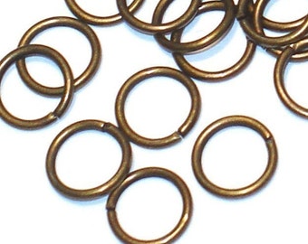 100 pcs of antiqued brass jumpring 8mm