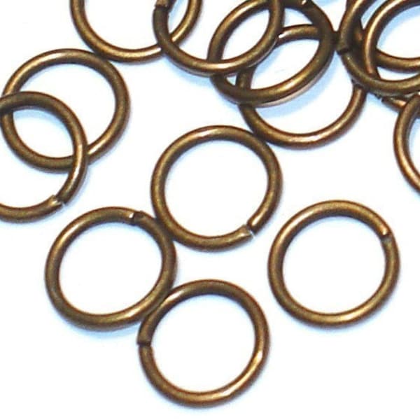 100 pcs of antiqued brass jumpring 8mm