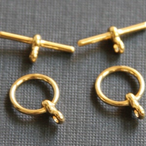 100 sets  Gold plated Toggle clasps