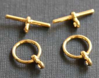 100 sets  Gold plated Toggle clasps