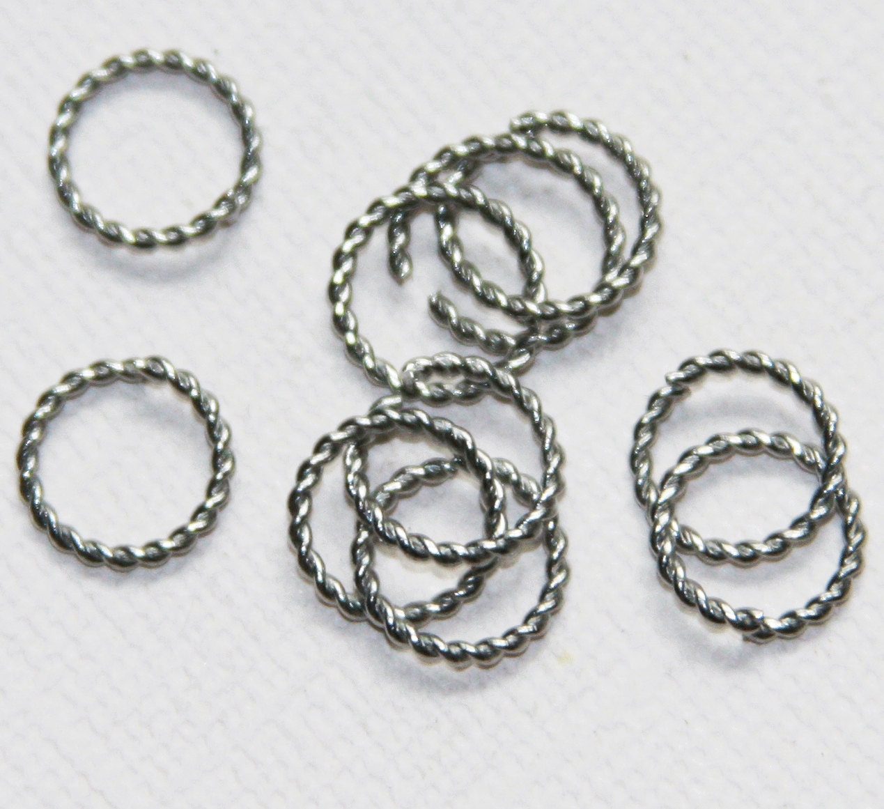 925 Sterling silver Jump Rings,(SOLID)Opened & Closed Jump rings soldered,  Round, 3mm, 4mm, 5mm, 6mm, 7mm, 8mm, 10mm.