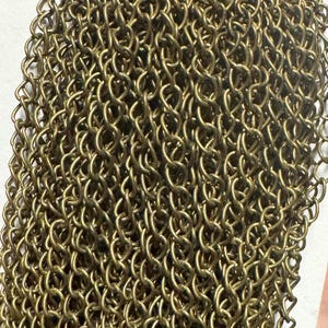 32 ft spool  Antiqued brass curb chain 3.8X4.5mm