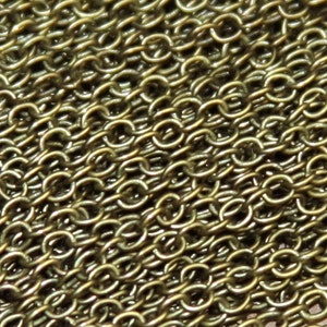 100ft Antiqued Brass Cable Chain 2X2.5mm: Iron Bulk Chain