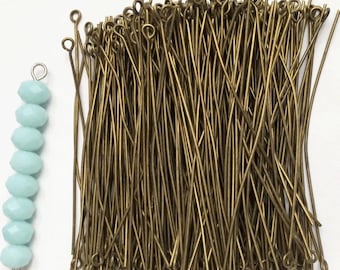 Perni A Testa Sferica In Ottone 100 Pz 5 Stili, Placcato Di Lunga Durata Vero Placcato Oro 18k