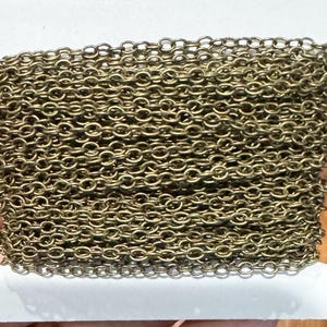 10ft  Antiqued Brass Chain round cable chain 2X1.5mm