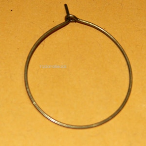 100 pcs of Antique brass hoop 25mm