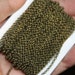 5ft Antiqued Brass Hammered Chain - 5x8mm Links, Copper Base, Closed/Soldered Links