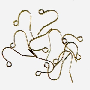 100 pcs  antiqued brass earrings hook 20X11mm