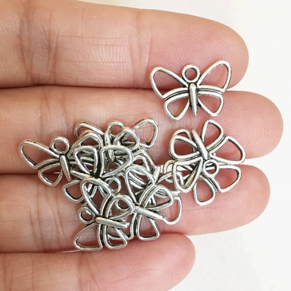 WYSIWYG 20 Pz Pendenti E Ciondoli 18x14mm Farfalla Vuota Pendenti - Foto 5