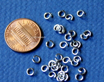 Bulk 500 pcs  stainless steel open jumprings 4mm