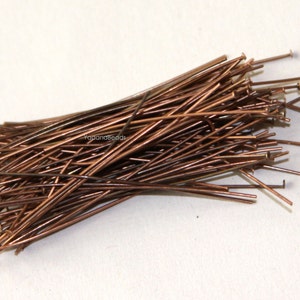 Bulk 1000 antiqued copper headpin 24 Gauge 1.75 inch