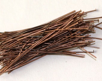 Bulk 300 antiqued copper headpin 24 Gauge 1.75 inch