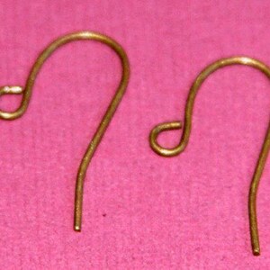 100 pcs antiqued brass earrings hook 20X11mm image 2