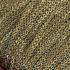 Fall Special 100 ft spool  Antiqued Brass Very Flat Soldered Cable Chain 1.5