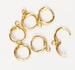 30 pcs  Gold color brass round  leverback earwire 12mm, bulk gold leverback earring hook 