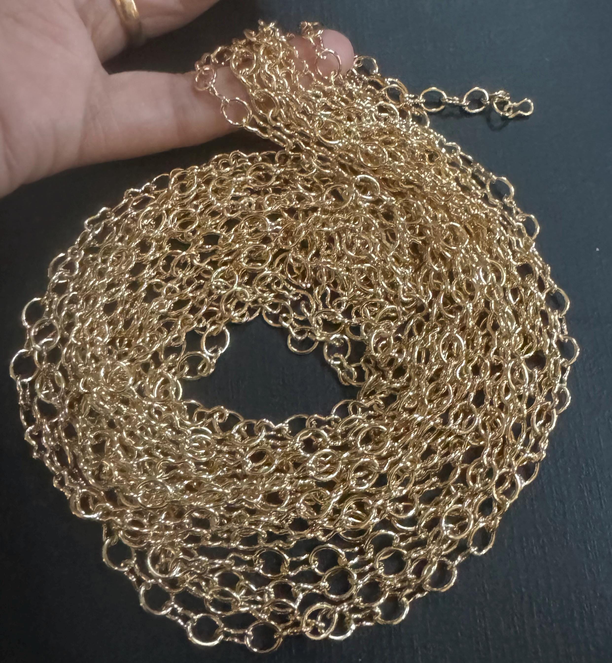 Light Gold Plated Steel Figure 8 Chain, 45ft Bulk - Etsy